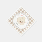 小さな団子が赤ちゃんシャワーの途中にある スタンダードカクテルナプキン (角)