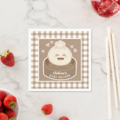 小さな団子が赤ちゃんシャワーの途中にある スタンダードカクテルナプキン (インサイチュ)