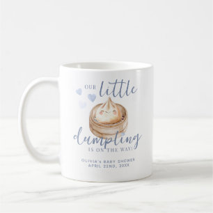 小さな団子青い水の色ベビーシャワー コーヒーマグカップ