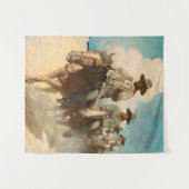 小さな地位は旅に出発した タペストリー (正面(横))