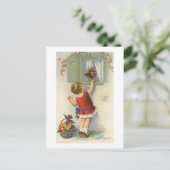 小さな場所の花束の窓枠 – A vi ポストカード (スタンド正面)