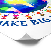 小さな変化が大きな違いを地球の日 ポスター (角)