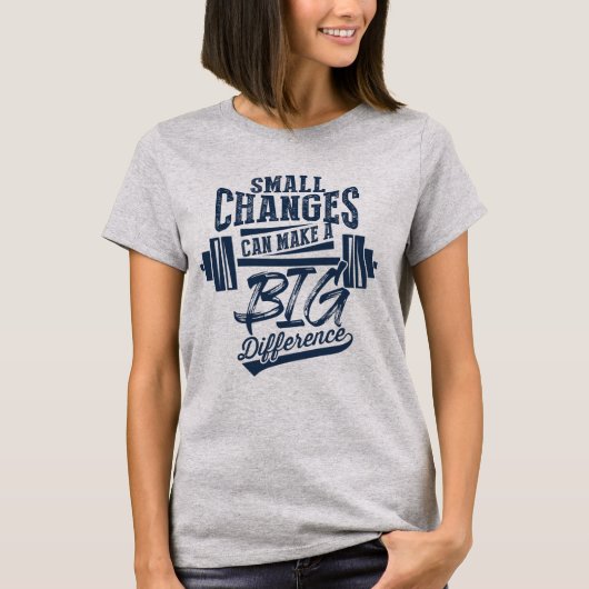 小さな変更で大きな違いのTシャツ Tシャツ (正面)