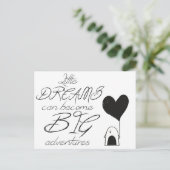 小さな夢が大きな冒険 ポストカード (スタンド正面)