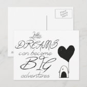 小さな夢が大きな冒険 ポストカード (正面/裏面)