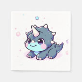 小さな夢のような恐竜の赤ちゃんシャワー スタンダードカクテルナプキン (正面)