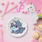 小さな夢のような恐竜の赤ちゃんシャワー ペーパープレート (パーティー)