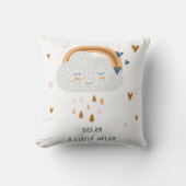 小さな夢の名前のクッパーソナライズされたションを夢見る クッション (正面)