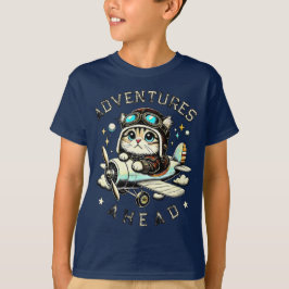 小さな夢想家のためのキュートな猫の冒険 Tシャツ