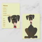 小さな大きな犬 名刺 (正面/裏面)