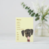 小さな大きな犬 名刺 (スタンド正面)