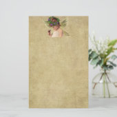 小さな大切天使の女の子 – 文房具 – 線なし 便箋 (スタンド正面)