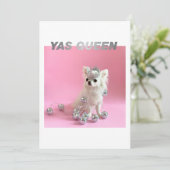 小さな大地を輝かせる |ドッグ・恋人おめでとう写真 カード (スタンド正面)