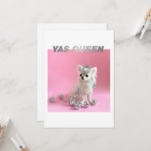 小さな大地を輝かせる |ドッグ・恋人おめでとう写真 カード (正面/裏面インサイチュ)