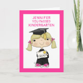 小さな大学院生の金髪 カード (正面)