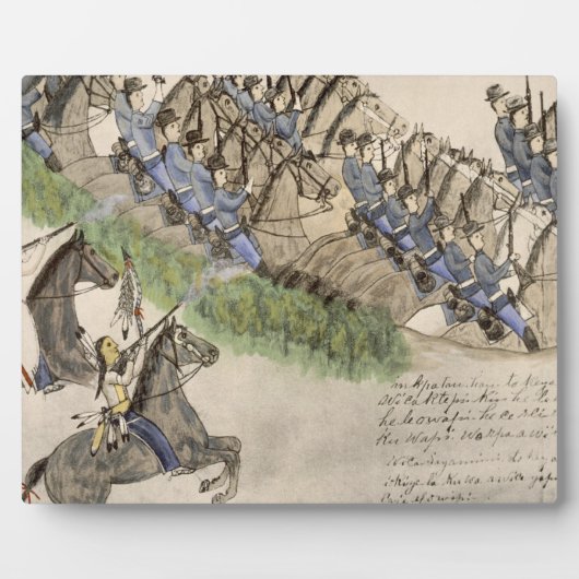 小さな大角笛の戦いの幕開け フォトプラーク (正面)