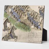 小さな大角笛の戦いの幕開け フォトプラーク (側面)