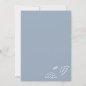 小さな天の片隅 感謝のブルーカード 招待状 (裏面)