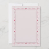 小さな天使がやってくる お知らせカード 招待状 (裏面)