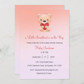 小さな天使がやってくる お知らせ招待状 招待状 (正面/裏面)