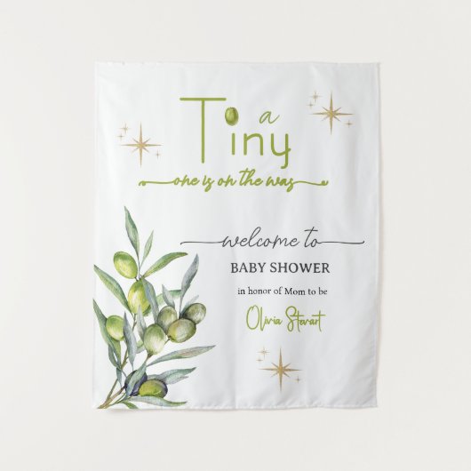 小さな天使がやってくる ウェルカムサイン タペストリー (正面)