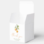 小さな天使がやってくる オレンジのベイビーシャワーパーティー フェイバーボックス (オープン)