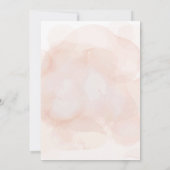 小さな天使がやってくる シンプルなベビーシャワー 招待状 (裏面)