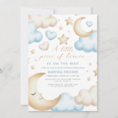 小さな天使がやってくる ベイビーシャワー 招待状 (正面)