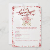 小さな天使がやってくる!ベイビーシャワー 招待状 (正面)