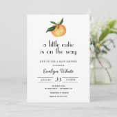 小さな天使がやってくる ベビーシャワー 招待状 (スタンド正面)