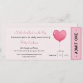 小さな天使がやってくる 招待状 (正面/裏面)