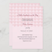 小さな天使がやってくる 招待状 (正面/裏面)