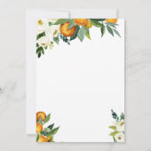 小さな天使がやってくる 招待状 (裏面)