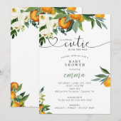 小さな天使がやってくる 招待状 (正面/裏面)