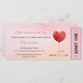 小さな天使がやってくる 招待状 (正面/裏面)