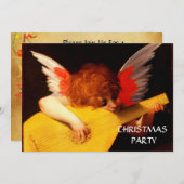 小さな天使がルートを弾く 音楽を作るケルブ 招待状 (正面/裏面)