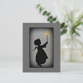 小さな天使が光を放つ ポストカード (スタンド正面)