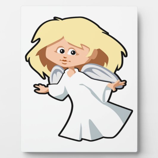 小さな天使の少女 フォトプラーク (正面)