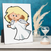 小さな天使の少女 フォトプラーク (側面)