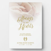 小さな天使の愛する人たちはもういないことを思い出して フォトプラーク (正面)