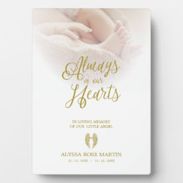 小さな天使の愛する人たちはもういないことを思い出して フォトプラーク