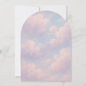 小さな天国お洒落の赤ちゃんシャワー 招待状 (裏面)