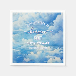 小さな天国が赤ちゃんシャワーのナプキンを送った スタンダードカクテルナプキン