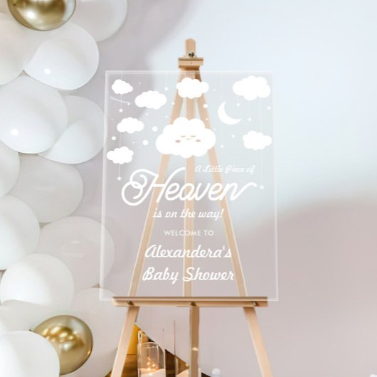 小さな天国が赤ちゃんシャワーを送った アクリルサイン