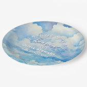 小さな天国が赤ちゃんシャワーを送った ペーパープレート (アングル)