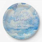 小さな天国が赤ちゃんシャワーを送った ペーパープレート (正面)