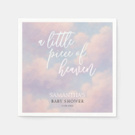 小さな天国の赤ちゃんシャワーのミニマリスト スタンダードカクテルナプキン