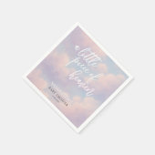 小さな天国の赤ちゃんシャワーのミニマリスト スタンダードカクテルナプキン (角)