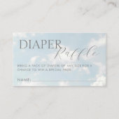 小さな天国の赤ちゃんシャワー夢見て エンクロージャーカード (正面)