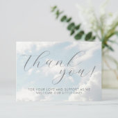 小さな天国の赤ちゃんシャワー夢見て サンキューカード (スタンド正面)